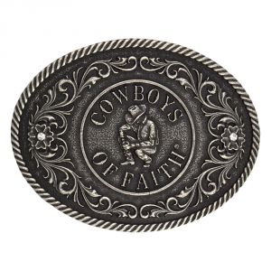 Montana Silversmiths Cowboys of Faith Classic Attitude Buckle (A351)